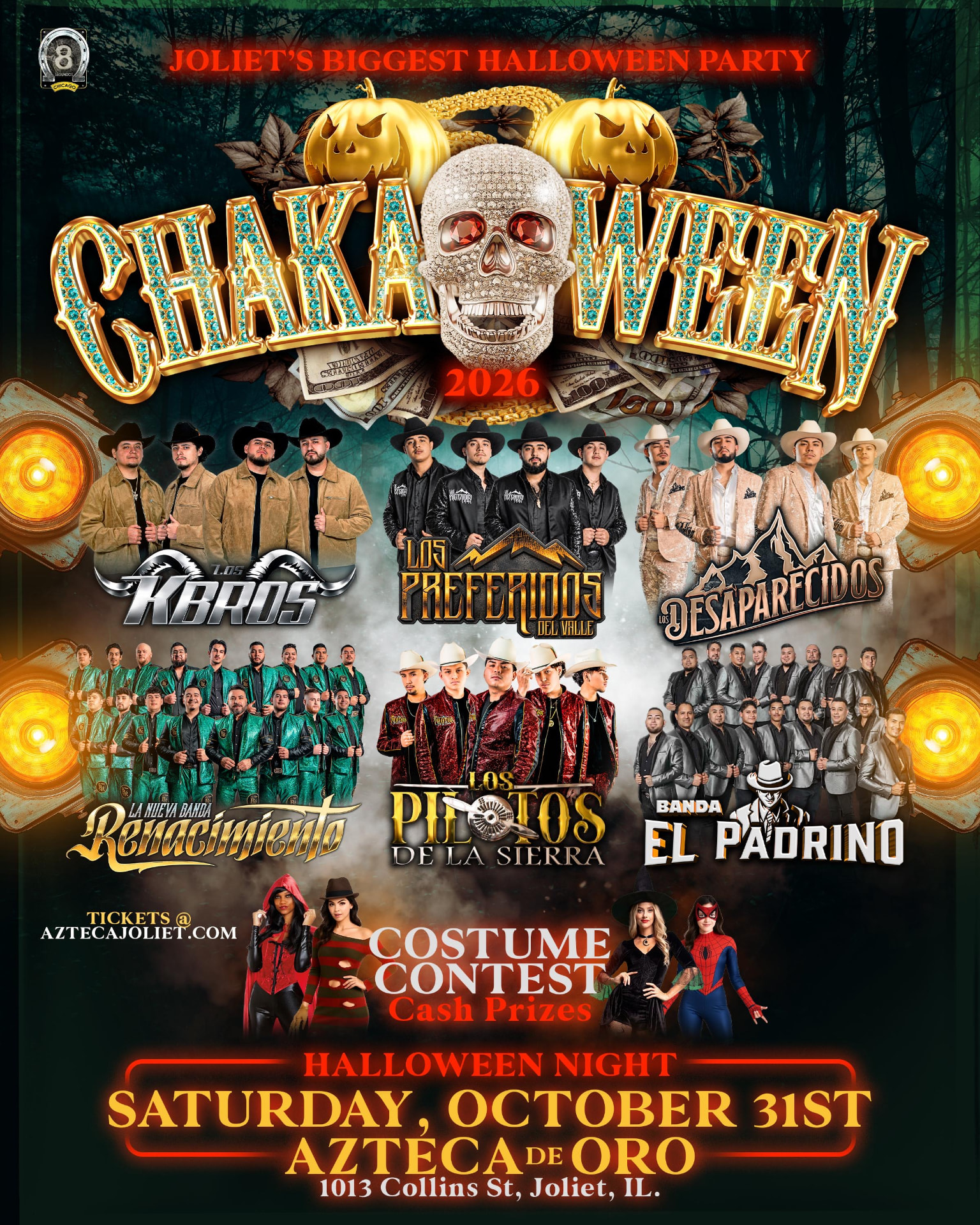 Chaka Ween 2026 flyer — Azteca de Oro, Joliet